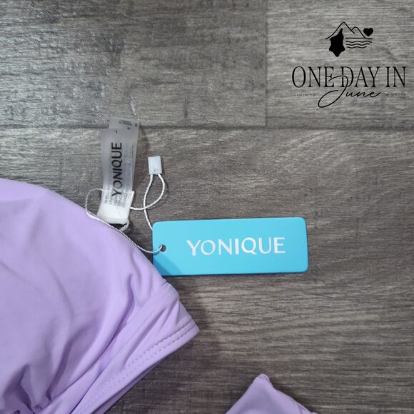 Yonique Halter High Waist Bikini Swimsuit Size L - Picture 3 of 6